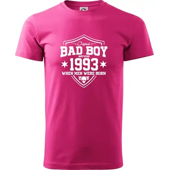 Pánská móda Bad boy since 1993 - Klasické pánské triko vyšší gramáže - XL ( Purpurová )