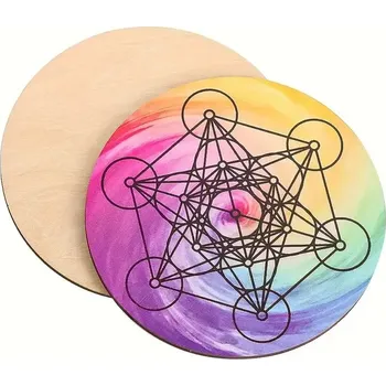 Dřevěná hračka Dřevěná deska na práci s kyvadlem-Quija, cca 15 cDeska na práci s kyvadlem Quija – dřevěná, průměr 15 cm