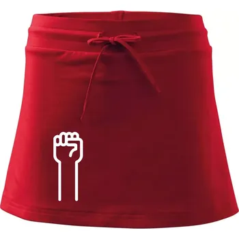 Dámská sukně Kámen ikona - Sportovní sukně - two in one - M ( Červená )