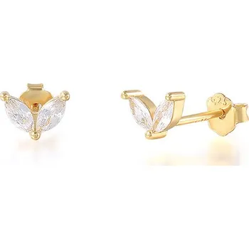 Náušnice Náušnice se zirkony pozlacené stříbro 925/1000