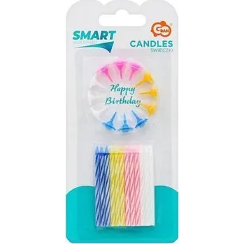 Svíčka Neznámý Svíčka svítící ve tmě, narozeninová, se stojánkem, 24 ks/balení, 10240SW-URSD