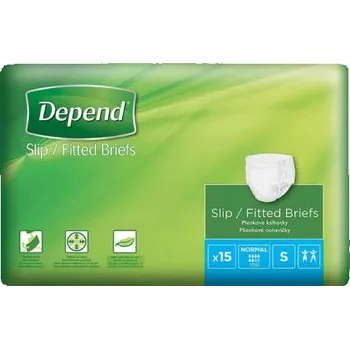 Inkontinenční kalhotky Depend Slip Normal inkontinenční zalepovací kalhotky S 15 ks