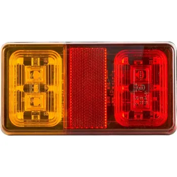 Zadní světlomet Zadní LED svítilna na přívěsný vozík L+P 12/24V 16LED s kabelem