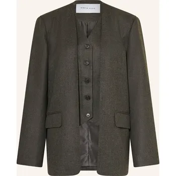 Mrs & Hugs Dámský Blejzr S Krycí Légou, tmavě šedá, 38