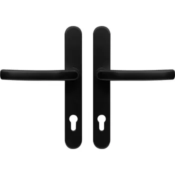 Dveřní kování Richter Czech Kování pro profil.dveře RHD 0031.F9005 PZ92 klika-klika černé 78-88mm