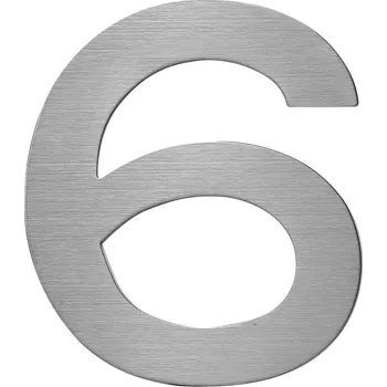 Domovní číslo Richter Czech Číslo domovní RN.150L.6.N "6" nerez 2D - 150mm
