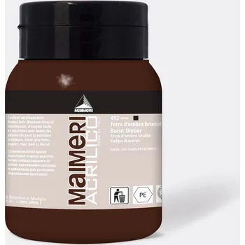 Speciální výtvarná barva Akrylová barva Maimeri Acrilico 500 ml – Burnt Umber