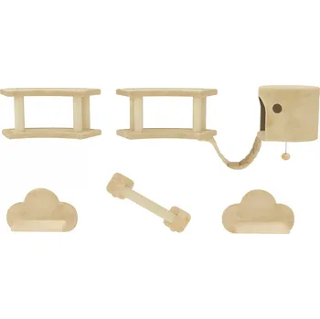 Sada prolézaček pro kočky, 5 kusů | béžové