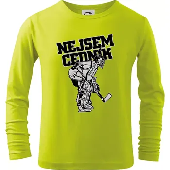 Dětská móda Nejsem cedník - Triko dětské Long Sleeve - 122 cm/6 let ( Limetková )