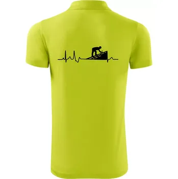 Pánská košile EKG pokrývač - Polokošile Victory sportovní (dresovina) - 3XL ( Limetková )