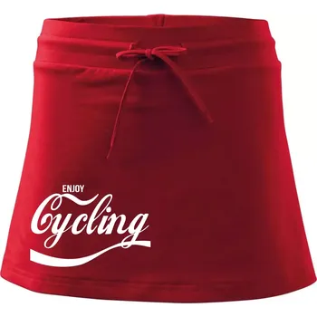 Dámská sukně Enjoy Cycling - Sportovní sukně - two in one - M ( Červená )