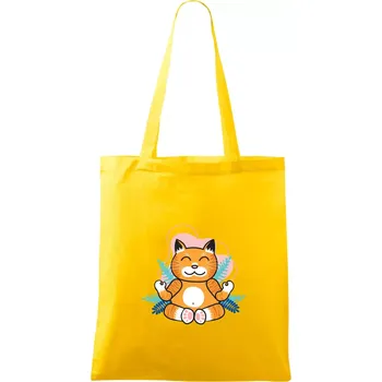 Mistr v meditaci (Pecka design) - Taška bavlněná - 42 x 38 cm ( Žlutá )