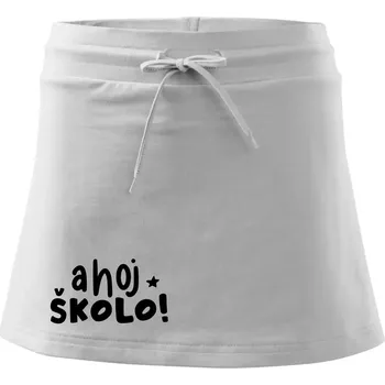 Dámská sukně Ahoj školo - Sportovní sukně - two in one - S ( Bílá )