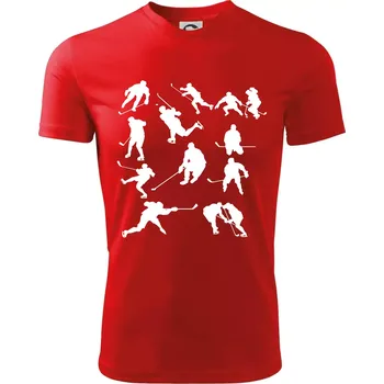 Hokejisti ikony - Dětské triko sportovní (dresovina) - 158 cm/12 let ( Červená )