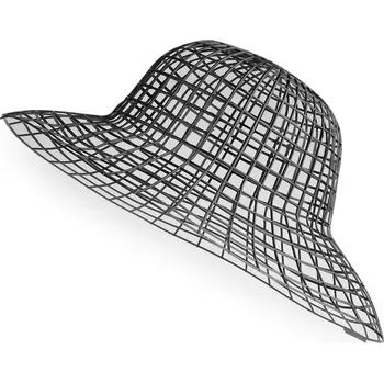 Kanava Plastový základ pro výrobu klobouku, barva 2 černá