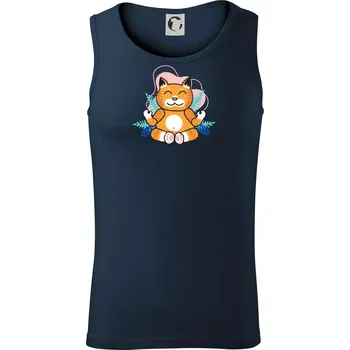 Mistr v meditaci (Pecka design) - Tílko pánské Core - M ( Námořní modrá (velmi tmavá - téměř černá) )