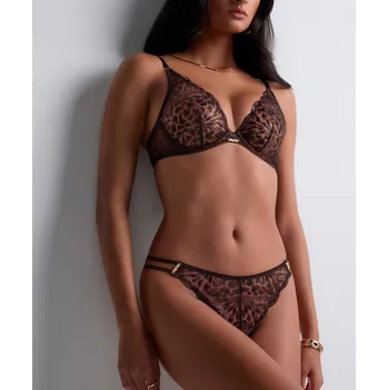 Souprava dámského spodního prádla Tanga AUBADE (5D26-05), Velikost L, Barva hnědá
