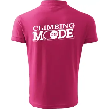 Pánská košile Climbing mode - Polokošile pánská Pique Polo 203 - XL ( Purpurová )