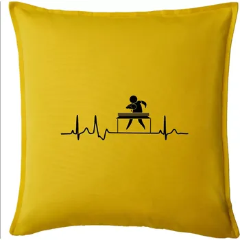 Polštář EKG stolní tenis - Polštář 50x50 - 50x50 - Pouze potah ( Žlutá )