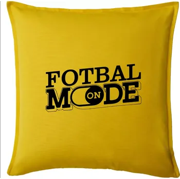 Polštář Fotbal mode - Polštář 50x50 - 50x50 - Včetně výplně ( Žlutá )