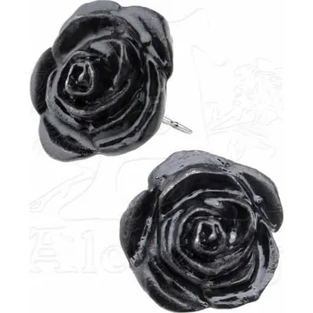 Náušnice náušnice Black Rose - ALCHEMY GOTHIC - E339