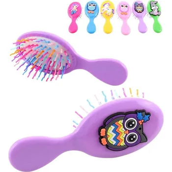 hřeben Kartáč ozdobný dětský hřeben na vlasy barevné ostny 6 druhů