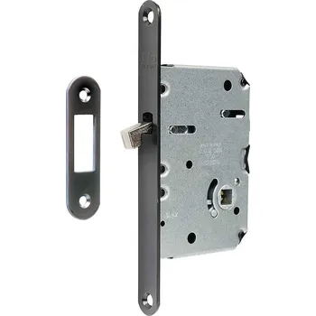 zadlabací zámek Richter Czech Zadlabací zámek pro posuvné dveře s hákem Z-AGB.HK.WC/50/16 TICE titan černý