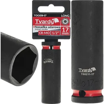Gola hlavice Rázová nástrčná hlavice prodloužená 1/2", 17 mm, CrMo - TVARDY