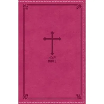 Cizojazyčná kniha NKJV, Deluxe Gift Bible, Leathersoft, Pink, Red Letter, Comfort Print - Nelson, Thomas