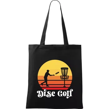 Disc golf postava vintage - Taška bavlněná - 42 x 38 cm ( Černá )