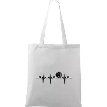 EKG basketbal - Taška bavlněná - 42 x 38 cm ( Bílá )