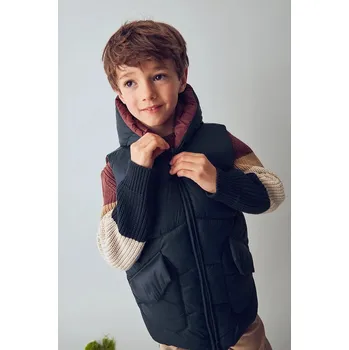 Chlapecká vesta Dětská oboustranná vesta Mayoral modrá barva, 4382 4382.5B.Mini.9BYA 57X, vel. 128