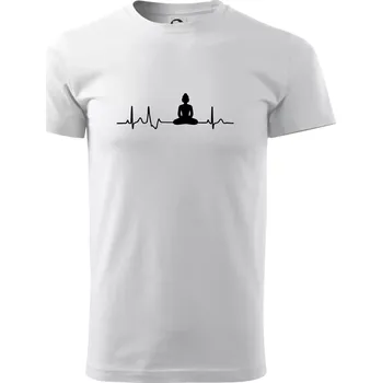 Ekg Budha - Triko extra velké (5-8XL) - 8XL ( Bílá )