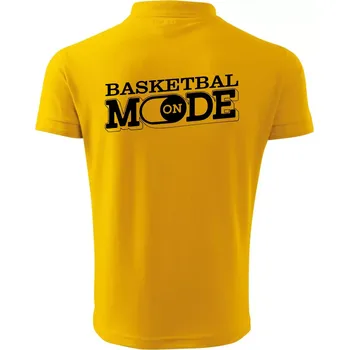 Pánská košile Basketbal mode - Polokošile pánská Pique Polo 203 - S ( Žlutá )