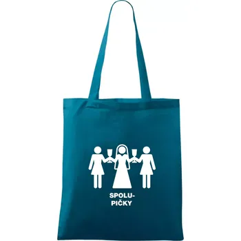 Spolu pičky (Hana-creative) - Taška bavlněná - 42 x 38 cm ( Petrolejová )