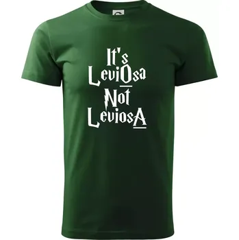 Pánské tričko Leviosa not Levjosa - Triko extra velké (5-8XL) - 8XL ( Lahvově zelená )