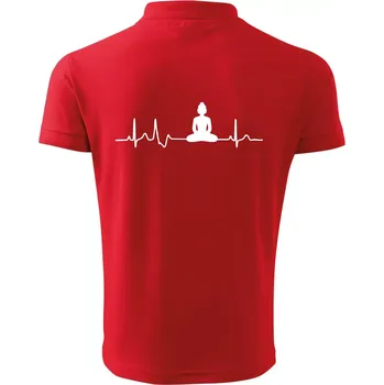 Pánská košile Ekg Budha - Polokošile pánská Pique Polo 203 - M ( Červená )