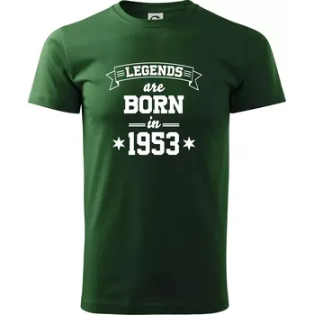 Legends are born in 1953 - Triko extra velké (5-8XL) - 7XL ( Lahvově zelená )