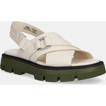 Dámské sandále Kožené sandály Sorel REIN CB CRISSCROSS dámské, béžová barva, 2114141191 01X, EUR 37