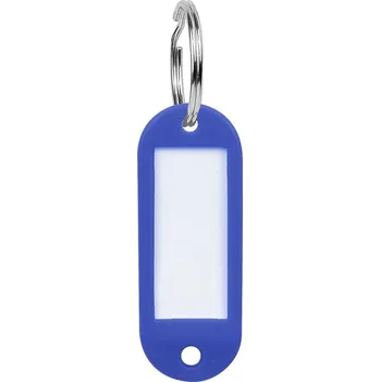 Rozlišovač klíče Richter Czech Visačka jmenovka na klíče s kroužkem RJ.58.ovál 58x22mm modrá (balení 50 ks)