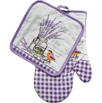 Chňapka Sada chňapka s podložkou Levandule