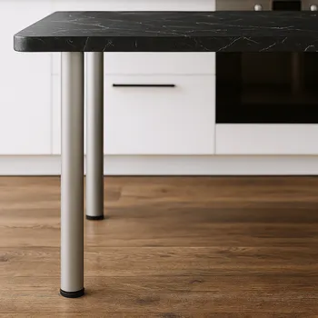 Nábytkové kování Interex Stolová noha CLASSIC 60 mm / Stříbrná 1100 mm