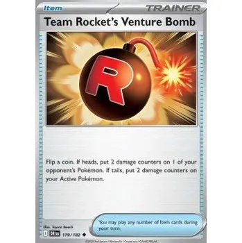 Sběratelská karetní hra Pokémon DRI 179/182 Team Rocket's Venture Bomb - Destined Rivals Stav: Near Mint, Verze: REVERSE HOLO