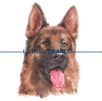 Látkový panel - Pes - PS-90 Velikost: 25x25cm, Materiál: Kočárkovina