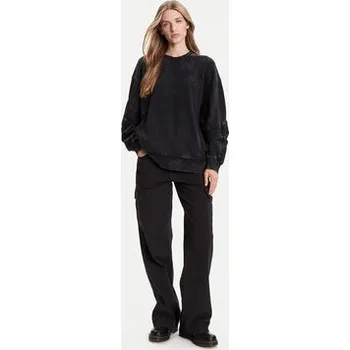 Pánská mikina G-Star Raw Mikina Washed 3D D27738-D969 Černá Oversize XS