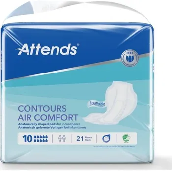 Plena pro dospělé Attends Contours Air Comfort 10—Vložné pleny absorpční 21 ks