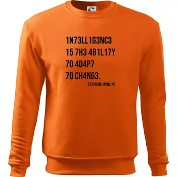 Pánská mikina Test inteligence - Stephen Hawking - Mikina Essential pánská - 3XL ( Oranžová )