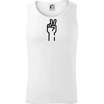 Nůžky ikona - Tílko pánské Core - 2XL ( Bílá )