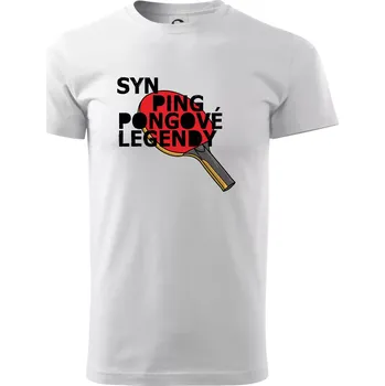 Syn ping pongové legendy - Triko extra velké (5-8XL) - 8XL ( Bílá )