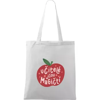 Učitelé jsou magičtí - Taška bavlněná - 42 x 38 cm ( Bílá )